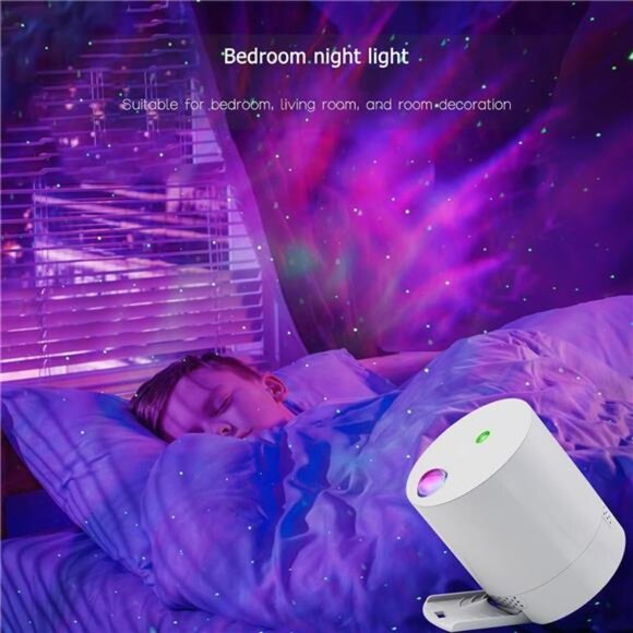 Galaxy Star Projector Night Light LED Northern Lights Remote Bedroom Living Room - Picture 3 of 7